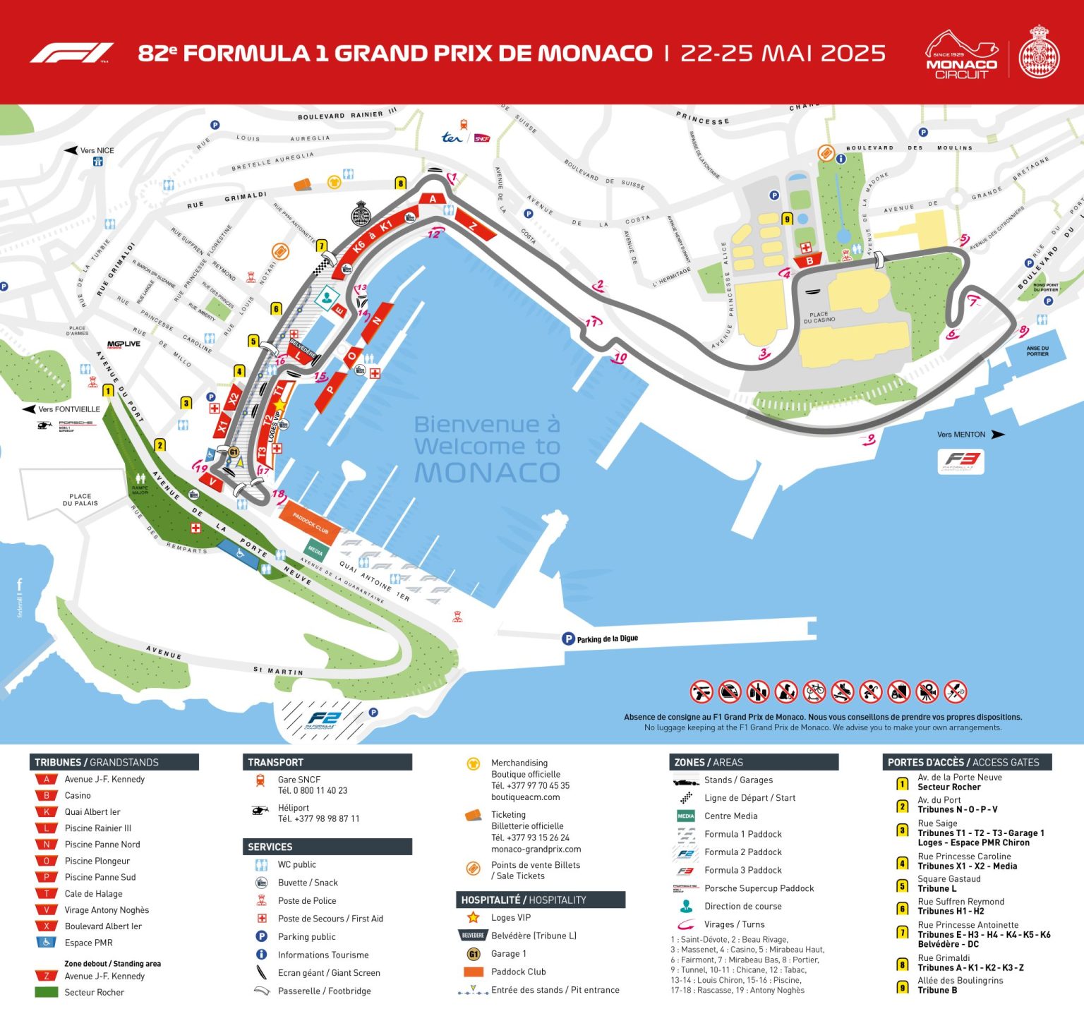 2025 Circuit de Monaco map
